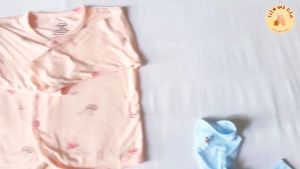 Áo dài cho bé trai bé gái sơ sinh chất liệu thun lạnh 5 màu