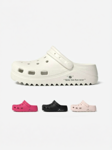 chikoku | Antibacterial Height Increasing Hole Shoes Thick Sole