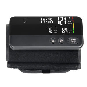 Schbit | Arm Type Blood Pressure Monitor with Bluetooth 99x2 Dual Memory LED Display Rechargeable Battery One-click Accurate Measurement