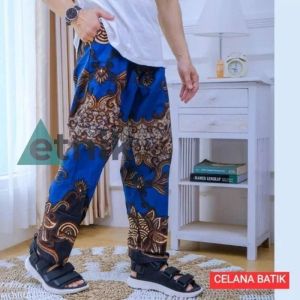 Celana Panjang Kolor Batik Boim Dewasa Pria Wanita Santai Tidur Harian Bahan Katun