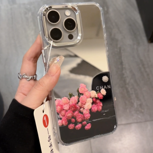 Sup&LV | Anti-Shock iPhone 15 Case with Mirror