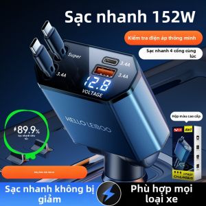 HELLOLEIBOO | Đầu Sạc Xe Hơi Siêu Nhanh 192w