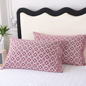 Pure Cotton Flannel Pillowcase Pair Full Enclosed Button Anti-slip Pillow Cover Non-shedding Pillow Core Cover Bedding Accessories