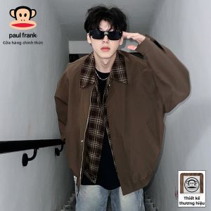 Paul Frank | Áo Khoác Dạo Phố Mùa Xuân Cổ Kiểu Sọc Lớp