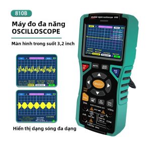 Máy Đo Dao Động Cầm Tay WinAPEX 10 MHz 50MSa/s AC DC Vôn Kế Ampe Kế Đồng Hồ Vạn Năng Thông Minh Với 9999 Số Đếm Tính Năng Chống Cháy 400V Màn Hình 32 Inch