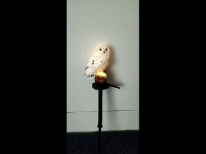 BHQ Garden Solar Lights Outdoor Waterproof Decorative Resin Owl Solar LED Lights Pathway Yard Decortions
