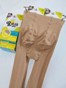 SK8251 ผู้หญิงกํามะหยี่พีช Fanny Pack กางเกง 80D หน้าท้องกระชับสัดส่วนยกสะโพกขา Shaping ชุดชั้นในการออกแบบโปร่งแสง