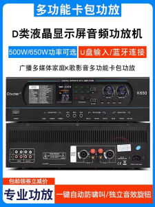 Bluetooth Karaoke Amplifier Anti-howling Integrated Home KTV Room Bar Hall Dance Training Conference HiFi Sound Box Amplifier