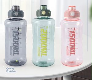 Ready Stock- 1000ML Large Capacity Sport Water Bottle Large with STRAP Portable Plastic Outdoor ✅✅✅✅✅✅**** PRINTING CUSTOM LOGO AVAILABLE *****✅✅✅✅✅✅
