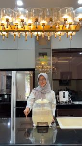 Mall Perabot | Dispenser Beras Estetik Kapsul Mewah Antik | Rice Dispenser | Wadah Penyimpanan Beras | Rice Bucket | Rice Box | Tempat Beras