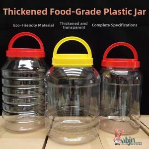 forsso | Food Grade Durable Transparent Plastic Storage Jar with Lid