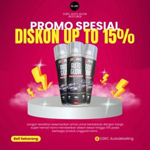 Auto Glow Restorer D2RC pengkilap bodi kendaraan motor mobil dashboard back to new 400 ml
