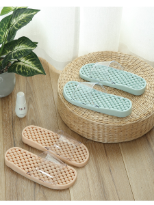 BESITO Massage Plastic Home Slippers Womens Summer Indoor Sandals Anti-Slip Hollow out Bathroom Slippers Couples Slip-On Shoes