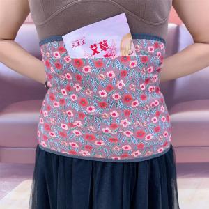 Warm Belly Wrap with Pockets for Heating Pad Floral Bottoming Waist And Stomach Protection Winter Mommy Essential Home Use