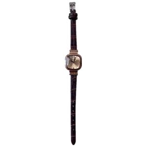 Stylish Womens Watch Small Gold Dial