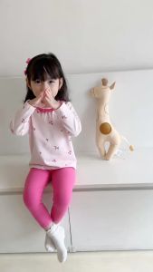 Set bộ dài thu đông cotton họa tiết dễ thương viền bèo bé gái đi chơi đi học 1đến 7t BERNIE 0624B41