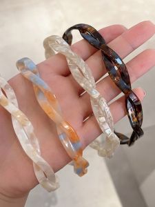 Spring Summer 2025 New Style Womens Plastic Acetate Hairband Fashionable Hair Accessories Hair Hoop Headwear Popular Online