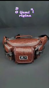 Tas Selempang Pria Wanita Polo Amstar Tactical Sporty Polo Amstar Bahan Kulit PU Leather Waistbag