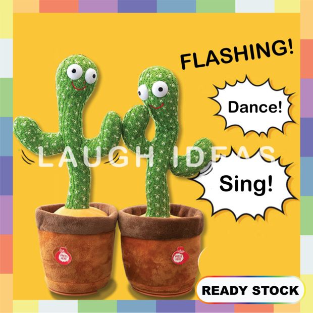 Dancing Cactus Plush Toy Dance Sing Talk Light Song Kaktus Bercakap Nyayi  Menari TikTok Hot Early Childhood Education | Lazada