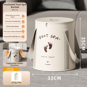 PATGEAR | Portable Insulated Warm Foot Bath Bucket
