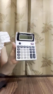 12 Digit Electronic Calculator Dual Display with Money Detector Desktop Calculators for School Office Accounting Easy to Use Non-Slip Design Durable Silicone Buttons Apply