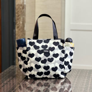 กระเป๋าถือผู้หญิง กระเป๋าเดินทางแบบลำลอง กระเป๋าแม่ กระเป๋าถือขนาดเล็ก กระเป๋าถือผ้า Oxford กระเป๋าถือแบบพับได้ กระเป๋าถือแบบพิมพ์ลายหัวใจ