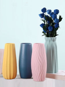 Modern Minimalist Ceramic Vase Decoration Living Room Flower Arrangement Dried Flower Vase Creative Fresh Furnishings Decoration
