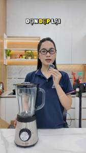 Máy Xay Sinh Tố Michelino BL9703-GS – 500W Cối Thủy Tinh 1.5L Lưỡi Inox 304 – 2 Tốc Độ Hàng Chính Hãng Đức