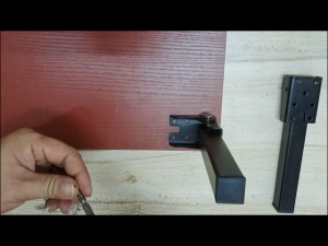 Kaki Sofa Lipat 20cm Engsel Mekanis dari Besi Untuk Sofa Meja