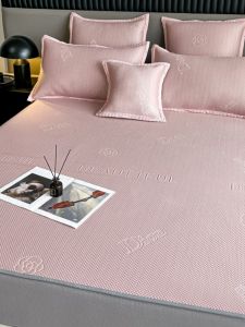 Luxurious Summer Ice Bean Bean Cooling Mat Bed Canopy Style 1.8x2x2 Meters Air Conditioned Silk Washable Bedding Cover