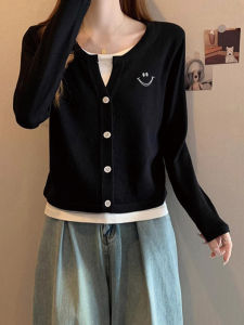 Button up Loose Long Sleeve V Neck Splice Slimming Base Shirt Womens Fashion Spring Autumn Top Korean Style Straight Cut