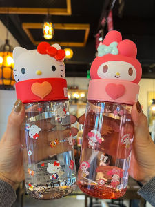 MeiLetti Plastic Water Bottle 2025 New Style High-Temperature Resistant Cute Girl Student Special Water Jug Korean Style 500ml