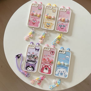 Funny Ear Casing Samsung Galaxy A53 A23 A13 A52 A52s LTE 4G 5G New Cute Cartoon Fashion Loopy Kurumi Strawberry Bear 3D Dolls Phone Case with Pendant 2025
