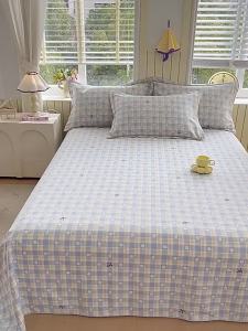 ENXING | Vải Cotton 100% Thô Mát Mùa Hè Drap Giường Bọc Chân Giường