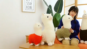 Đồ chơi sang trọng Alpaca Doll dễ thương Phim hoạt hình búp bê ragdoll quần áo thú cưng ngủ ngủ Girl Girl Quà tặng trẻ em