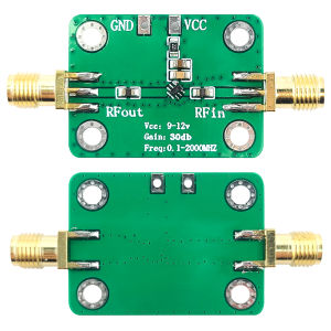0.1–2000MHz 30dB High Gain RF Wideband Signal Amplifier Low-Noise Amplifier Development Board Module
