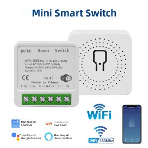 Tuya Thông Minh WiFi Switch 16A 20A 433 MHz Thu Ngắt Có Điều Khiển 2 Chiều Alexa Google Home Khả Năng Tương Thích Thông Minh Ứng Dụng Cuộc Sống Từ Xa