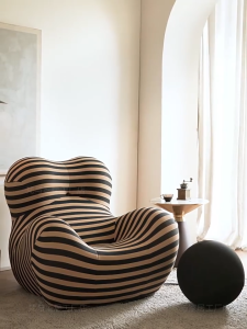 [PRE-ORDER] Designer Single Reclining Chair Moms Embrace Stylish Fabric Sectional Sofa with Sponge Filling for Living Room