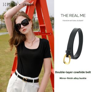 3COLOUR·S | Sleek Leather Belt for Women