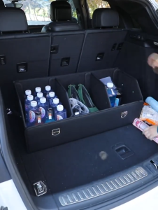 Car Trunk Storage Box High-Grade Leather Material Car Storage Box Foldable Car Interior Supplies