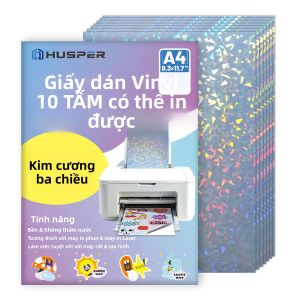 10 Tờ A4 Kim Cương Có Thể In Vinyl Dán Giấy Chống Thấm Nước Tự Dính Phun Tương Thích 8.3x11.7 Inch