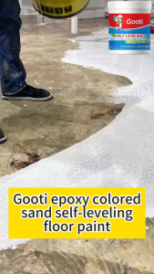 Gooti Marble Epoxy Floor Paint High Gloss Colored Sand Self-leveling Tile Cemnent Use Anti Slip Wear Resistant High Hardness