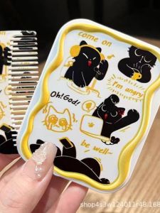 WEIHEHU | Portable Mini Comb Mirror For Bangs Cartoon Design