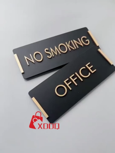 Elegant Modern Office Restroom Signage - High-Quality Acrylic Wall Décor