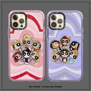 Collaboration Edition Princess Flying Girl Police Phone Case Cute Cartoon Compatible with 16ProMax Silicone Frosted Full Cover Shockproof Protective Shell