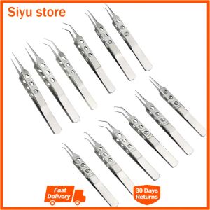 Stainless Steel Tweezers Platforms Ophthalmic FUE Hair Planting Micros Forceps