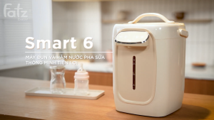 Máy đun hâm nước pha sữa thông minh FATZ BABY Smart 6 FB3850HW thiết kế hiện đại dung tích lớn lên đến 5 lít