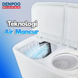 Denpoo Mesin Cuci 2 Tabung DW 9292 4P Kapasitas 8 KG