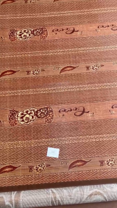 Chiếu trúc chiếu tre cây vân gỗ lót lụa giải nhiệt cho giấc ngủ hè mát mẻ.