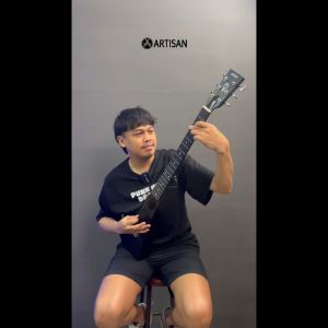 ARTISAN Gitar Akustik Backpacker Tanam Besi AR - BP300 Senar String Guitar Paket Promo Gitar Akustik Gitar Warna Hitam Coklat Natural - Lazada